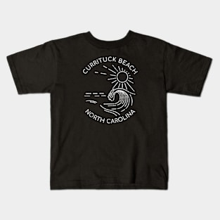 Currituck Beach, North Carolina Sun, Sand, and Surf Kids T-Shirt